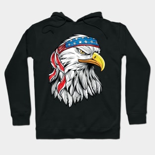 4th of July Patriotic Eagle Shirt Men American Flag Hoodie